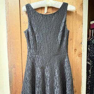 Speechless Lace Shift Sleeveless Tank Mini Dress Black